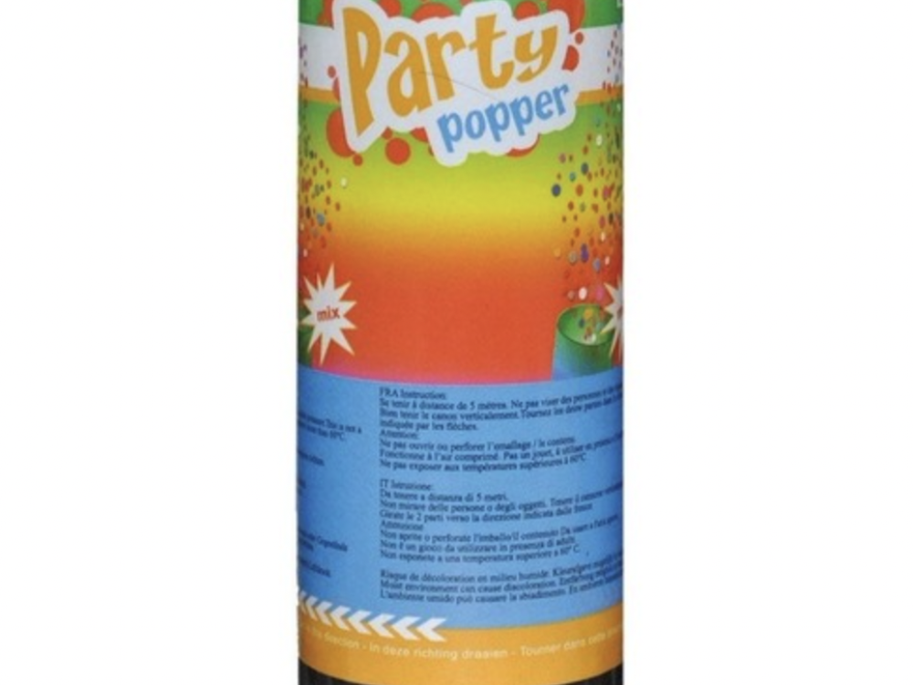 Mini party poppers 3 stuks